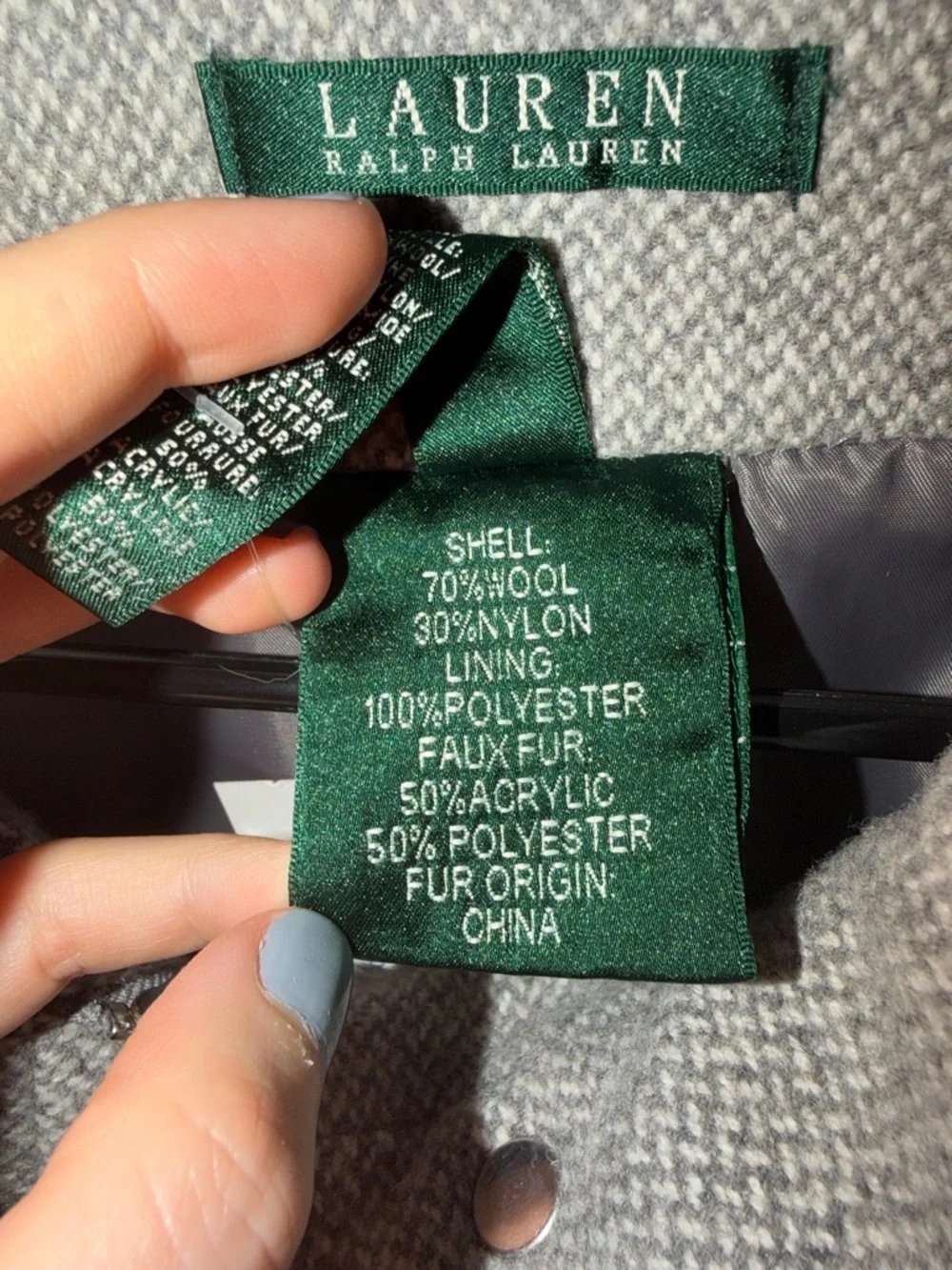 Ralph Lauren Women's Belted Trench Coat in Heather Gray - Picture 5 of 5